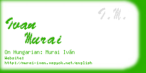 ivan murai business card